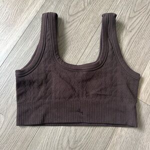 JoyLab faux knit sports bra
